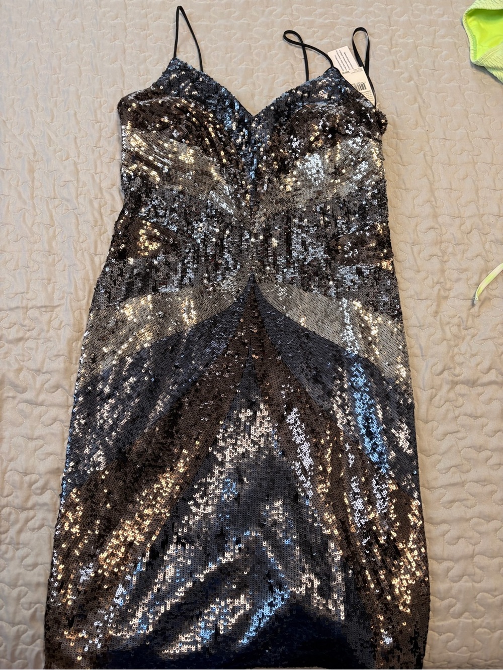 Sequin Dress - Black, Gray and Silver